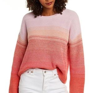 525 Pink Ombré Shaker Sweater